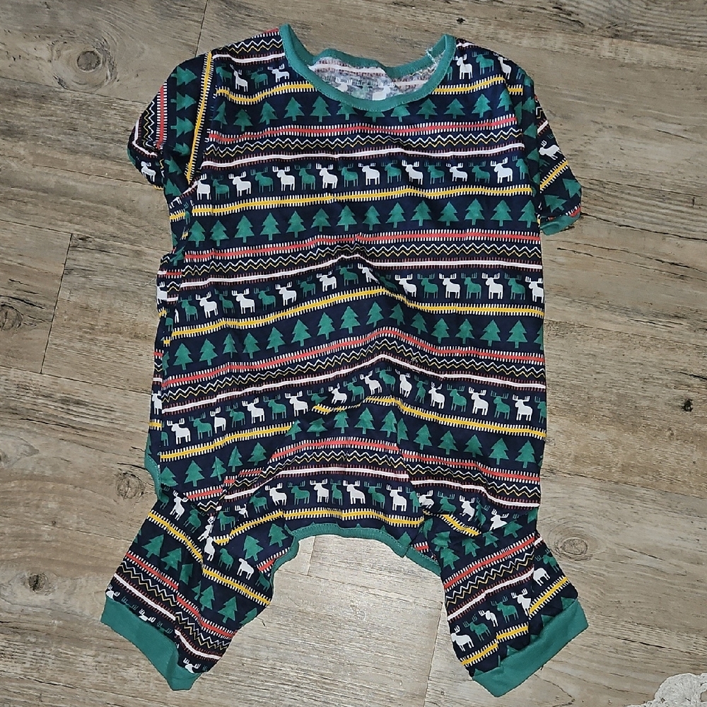 Dog Pajamas - Green and Black
